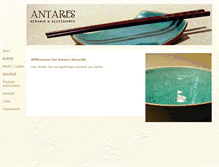 Tablet Screenshot of antares-keramik.de